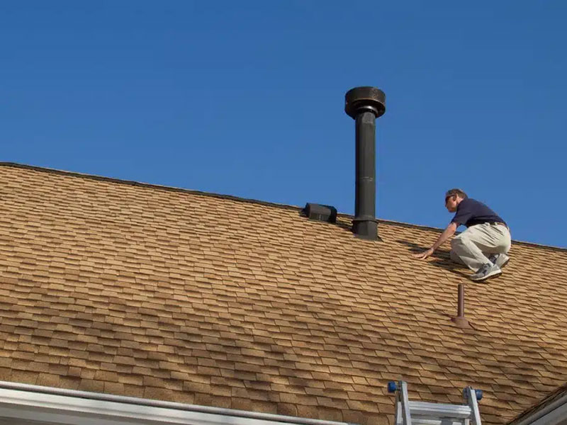 Inspector on Roof