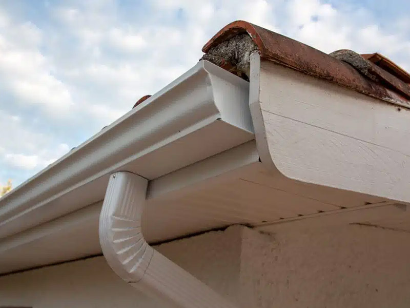 New Gutters and Drain Pipes