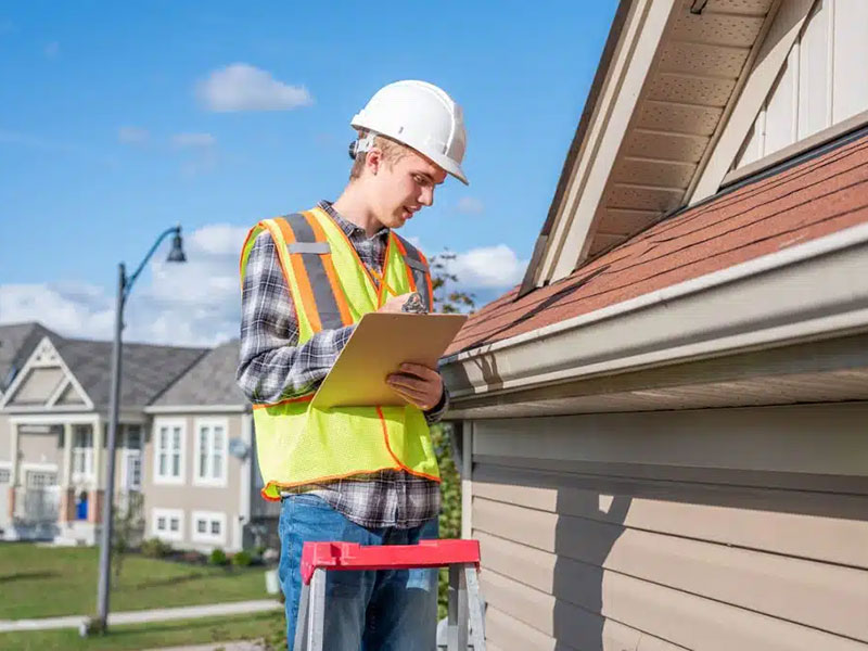 Inspection of a House Roof